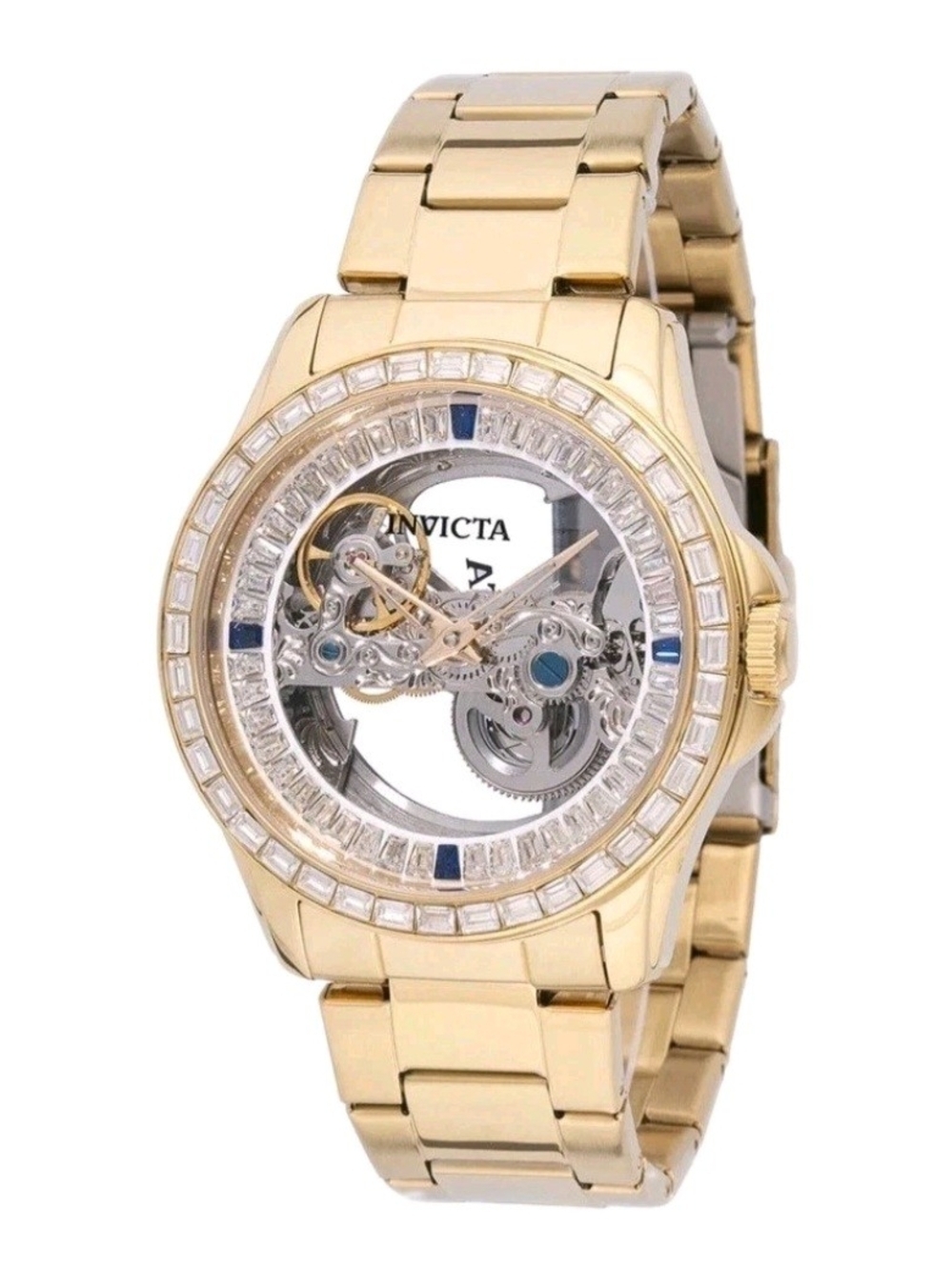 Invicta Objet D Art Idyll Automatic Men's Watch w/ Skeleton Dial - 43mm. Gold
